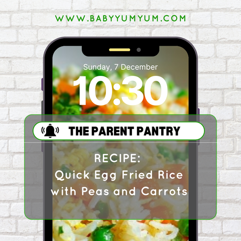 Simple, colourful and ready in minutes. 🍚🥕 This Quick Egg Fried Rice with peas and carrots is the ultimate comfort meal, filling, flavourful and perfect for the whole family.
