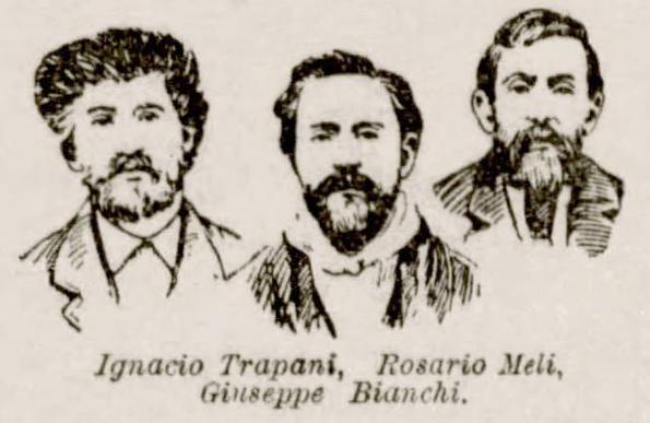 Ignazio Trapani, Giuseppe Bianchi and Rosario Meli (left to right).