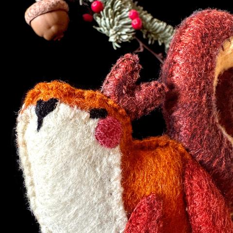 Another close up, this time, the squirrel seems to be looking straight at the camera.