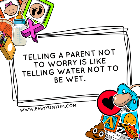 Worrying is a parent’s default setting. Off switch? Never heard of it😆 #BabyYumYum #BYY #ParentWorries #RealParenting #MomTruths #DadLifeToo #ParentingReality #CantTurnItOff #AlwaysOnEdge