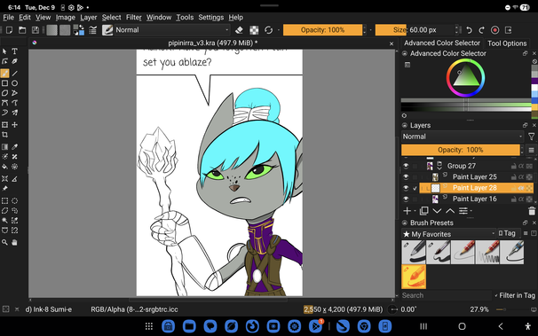 Current state of the WIP for the piece I am working on. She's coming along nicely.