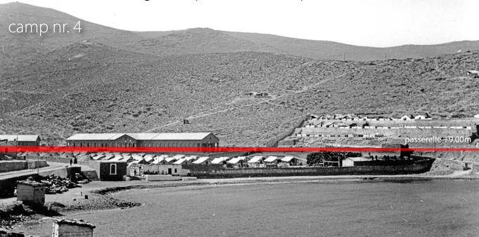 Gyaros Island of Exile - Museum walkthrough - Penitentiary camp nr.4, pedestrianbridge along the line of freedom and detention - ICRC V-P-HIST-E-06135.JPG 26-28.08.1950