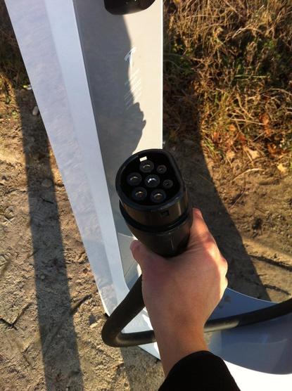 Type 2 charging connector.