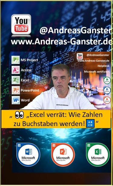„👀 Unglaublich: Excel verwandelt Zahlen in 🔠 Buchstaben! 😱!“ #excel #howto #tips