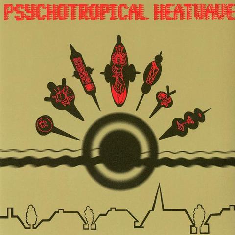 Cover of Prince Charming – Psychotropical Heatwave (1996). Vibrant, tropical-inspired artwork with warm colors and surreal, psychedelic elements reflecting the album’s experimental dub and trip-hop aesthetic.