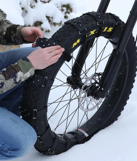 Bike "straps" for winter riding.