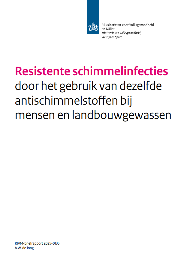Resistente schimmelinfecties door het gebruik van dezelfde antischimmelstoffen bij mensen en landbouwgewassen