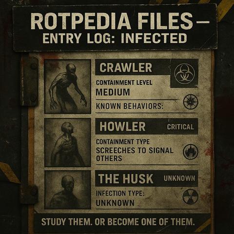 ๐ Rotpedia Entry: Infected.
Know your enemy or jo...