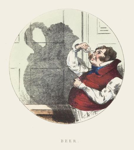 Illustration showing persons shadow morphed into another object