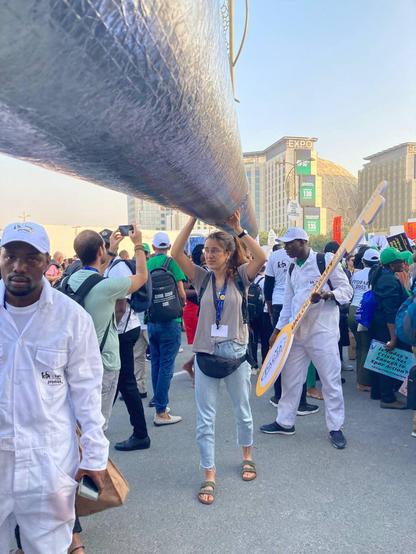 Claudia Custodio va ser a la COP de París i també a la de Dubai, el 2023 (3CatInfo)