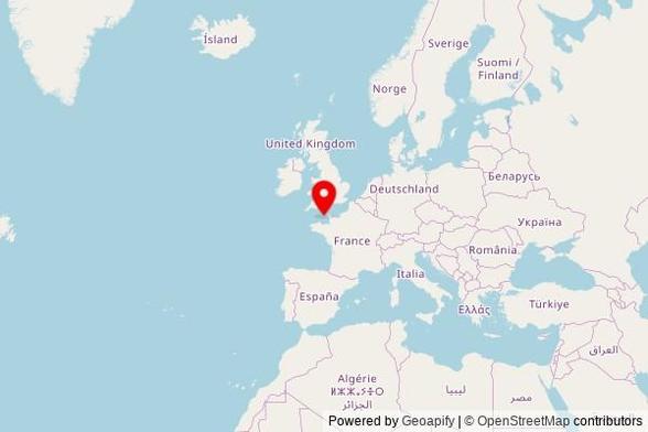 A map showing the location of Guernsey
Credit OpenStreetMap - https://www.openstreetmap.org