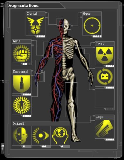 F3 - Ballistic Protection (Level 4)
F4 - EMP Shield (Level 4)
F5 - Spy Drone (Level 4)
F6 - Combat Strength (Level 2)
F7 - Speed Enhancement (Level 4)
F8 - Targeting (Level 4)
F9 - Environmental Resistance (Level 4)
F10 - Power Recirculator (Level 4)
F12 - Light (Level 2)