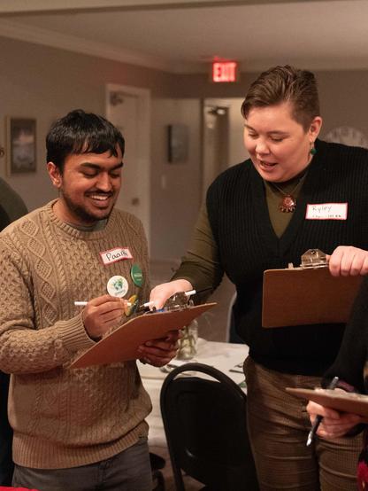 BC Green Party members & curious attendees at a gathering in Saanich South