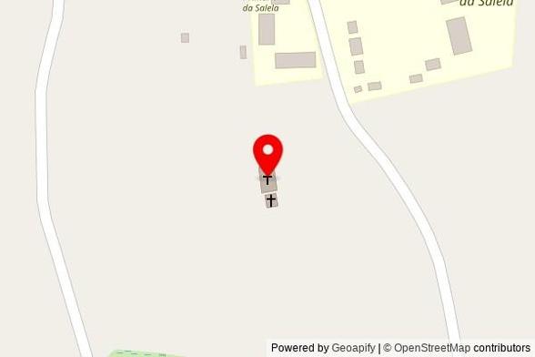 A zoomed out map with a pin at the position of Sao Bernadinho, N242, Inhambane, Mozambique