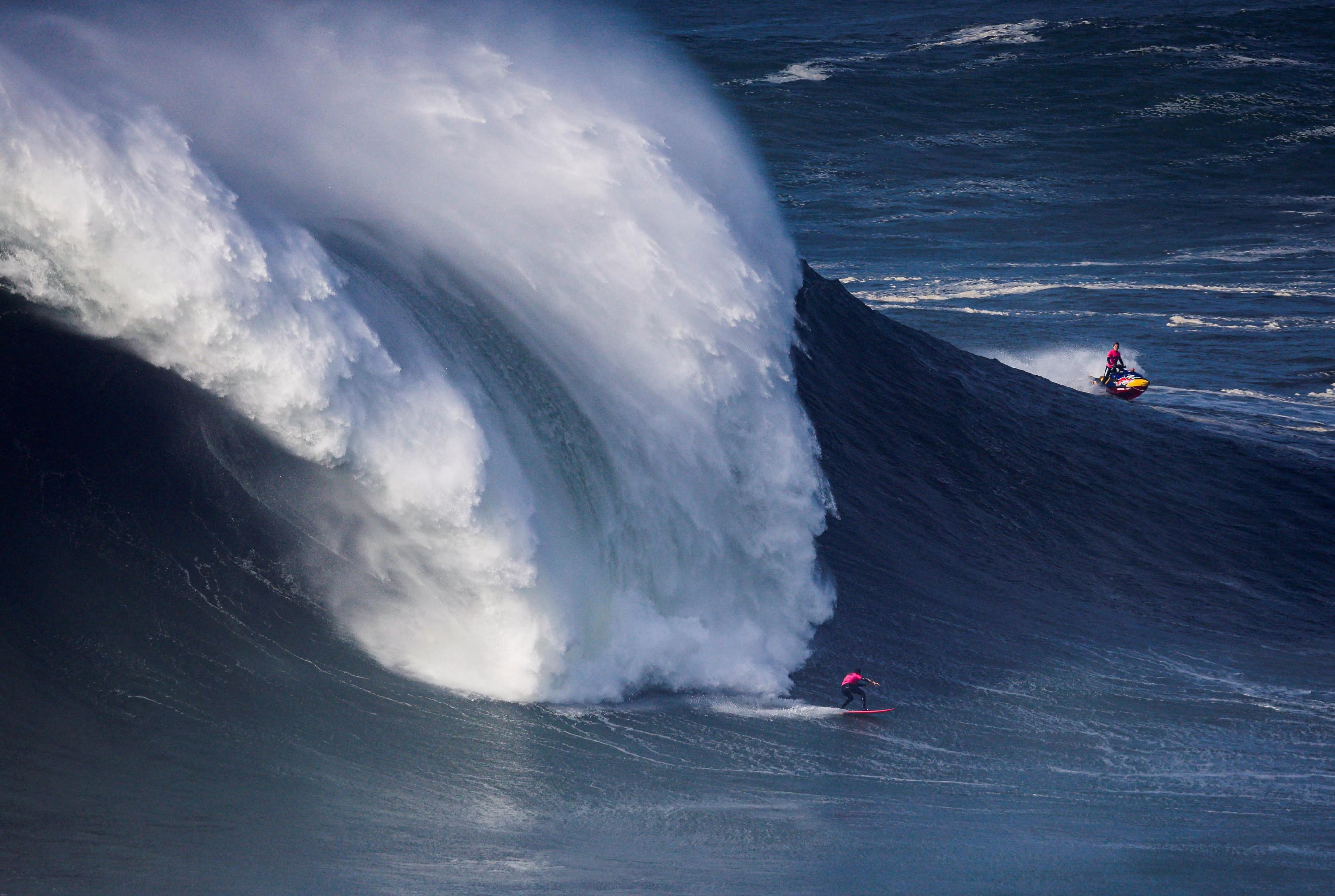 João Chianca of Brazil rides a wave.