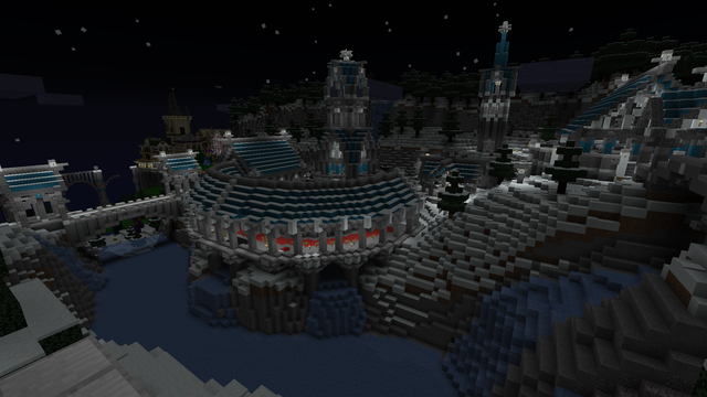 Every possible block is covered with snow layers