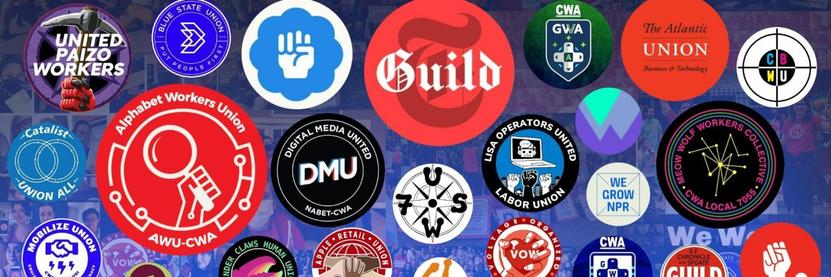 Images of digital workers union logos

Campaign to Organize Digital Employees in the tech 👩‍💻, games 🕹️, and digital industries 🖱️ with CWA. 

code-cwa.org/organize
