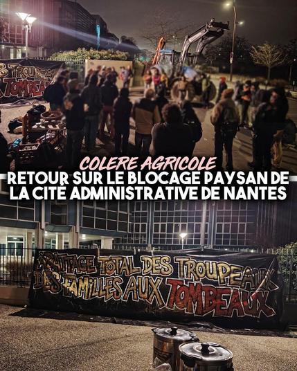 La cité administrative de Nantes bloquée contre l'abattage systématique en cas de DNC.