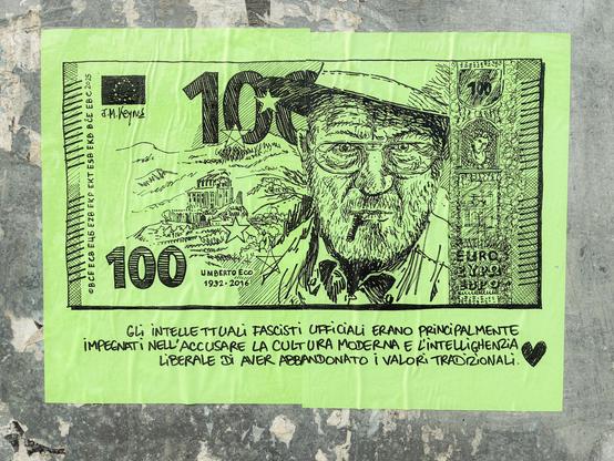 100€, Umberto Eco