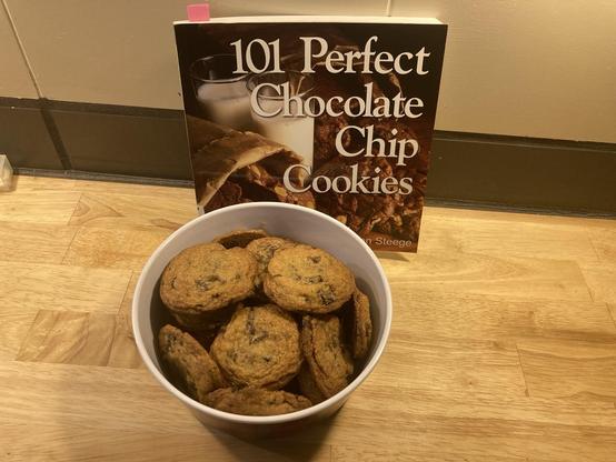 Cookies and a book.