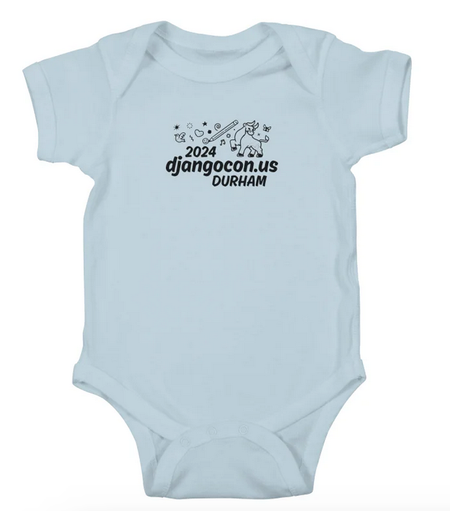 A 2024 djangocon us baby grow in baby blue