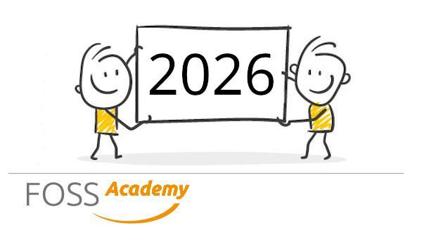 Die @FOSS_Academy Schulungstermine für 2026 sind Online. https://foss-academy.com/termine/