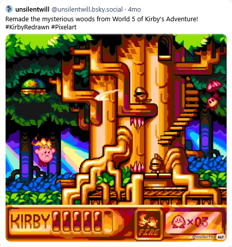 unsilentwill remade the mysterious woods from Kirby's Adventure