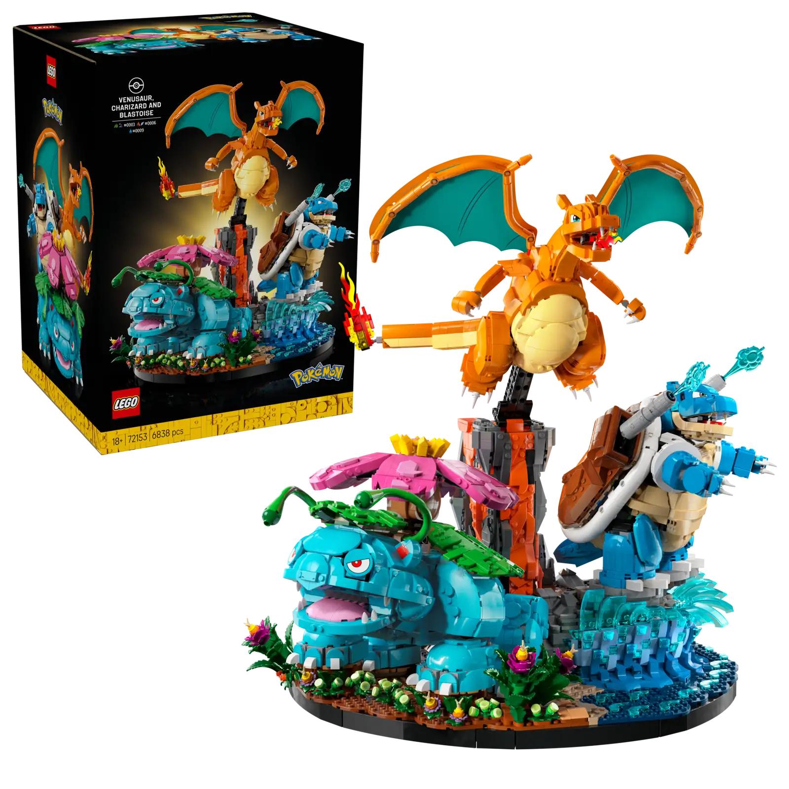 LEGO Venusaur, Charizard and Blastoise