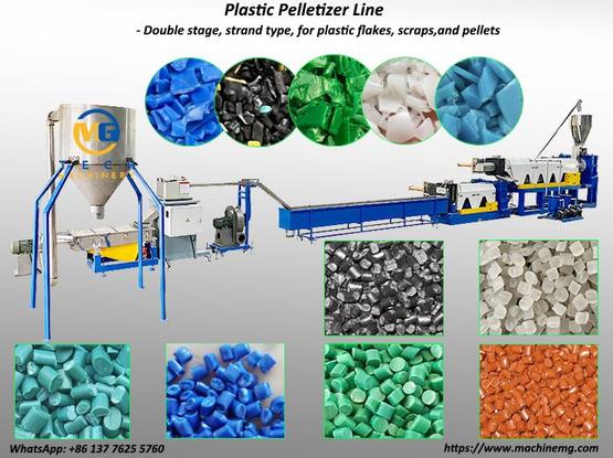 Plastic pelletizing machine