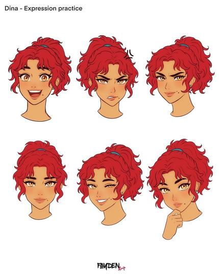 Expression sheet of Dina