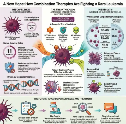 Breakthrough combination therapies offer hope for MECOM-rearranged AML patients  #BanishCancer
