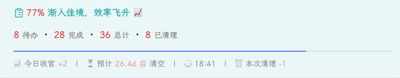 待办仪表盘