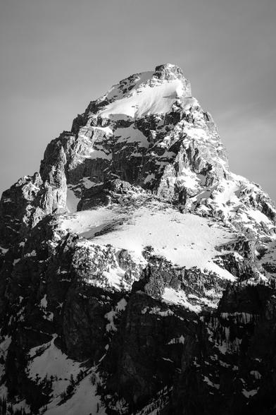 Grand Teton, at sunrise.