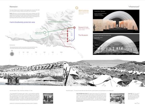Gyaros Island of Exile - project "infrastructural" - slide 2 of 8 (original size 90cm x 120cm)