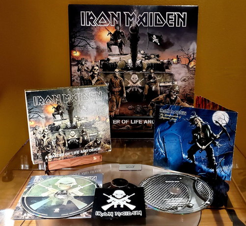 Album: A Matter of Life and Death (2006)
Release: Original CD/DVD release
Region: US
Label: BMG ‎– 4050538282092

Album: A Matter of Life and Death (2006)
Release: 2017 2LP Remaster on 180g, Gatefold
Region: US
Label: Sanctuary – 06076-84781-2

Album: The Reincarnation Of Benjamin Breeg (2006)
Release: Original 2006 CD Single
Region: Europe
Label: BMG ‎– 4050538282092