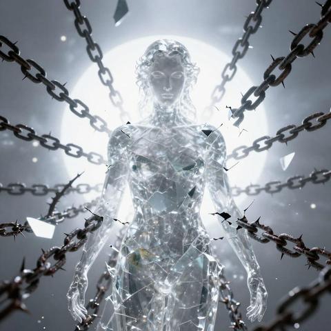 The Breaking Veil of Illusion

Truthfulness means seeing beyond deception. This artwork symbolizes the moment the mind breaks free from attachment and false perception to reveal the pure, unblemished reality underneath.

#Zhen #Truthfulness #ShatteringIllusion #FalunDafaArt #SpiritualAwakening #Clarity #DigitalArt