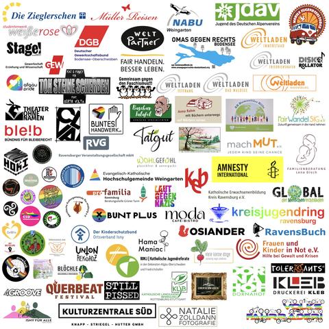 Große Sammlung an Logos der Bündnispartner*innen Teil 2. Insgesamt 187 Unterstützer*innen