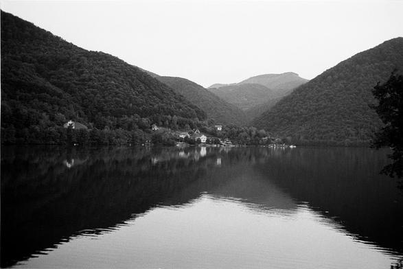 Black and white view at Plivsko lake (Bosnia & Herzegovina, 2025)