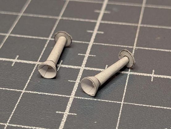 The front side of the horns.