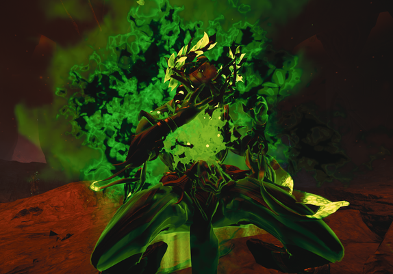 Baruuk Doann clawing at his face with the Roathe Gemini emote.
