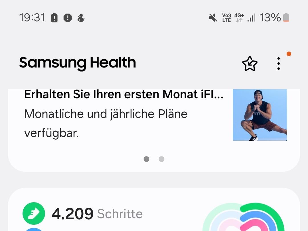 4000 Schritte heute