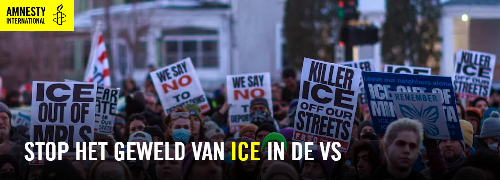 Stop het geweld van ICE in de VS