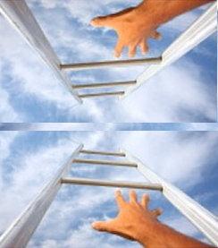 Ladders - Too far up / too invested = larger fall / system / casino cashes you in eventually