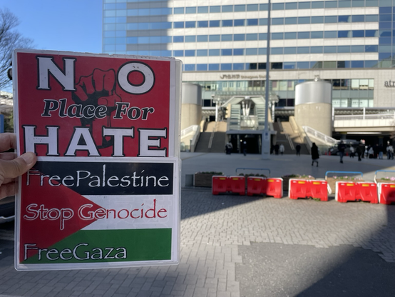 🇵🇸 #NoPlaceForHate #FreePalestine #FreeGaza #StopGenocide プラカ