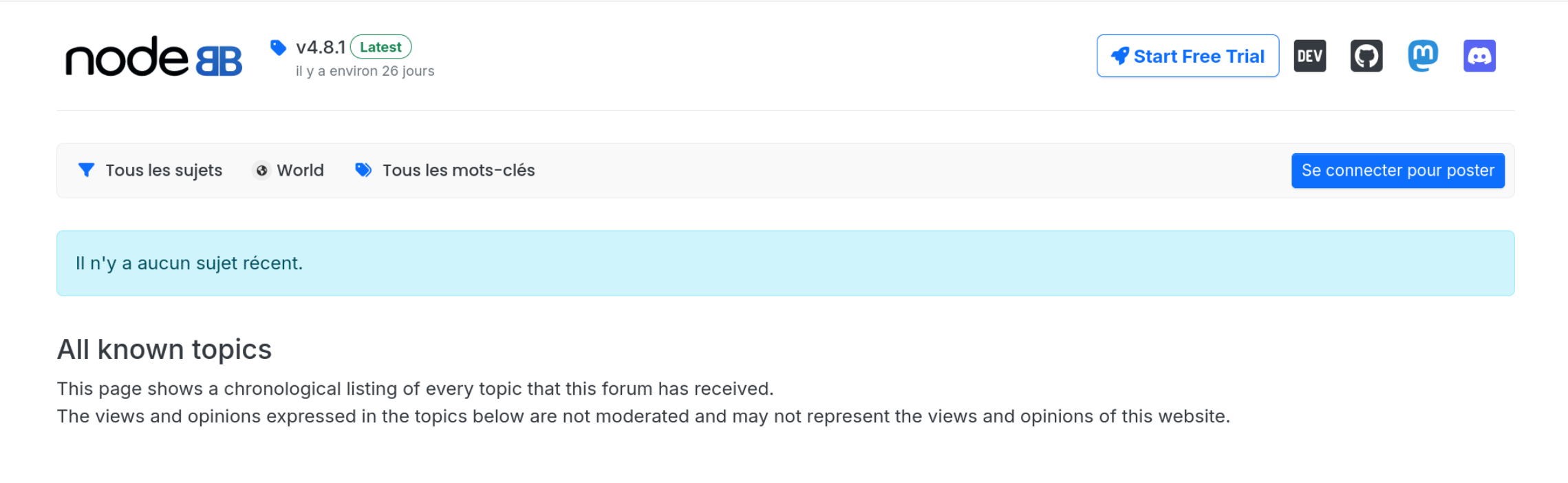 Fun stuff when live testing the new /world feed | NodeBB Community