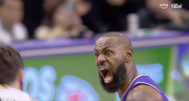 the bron james screaming i think