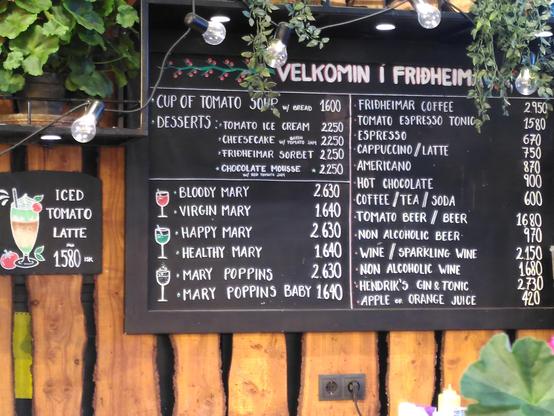 Tomaten & Co zu isländischen Preisen