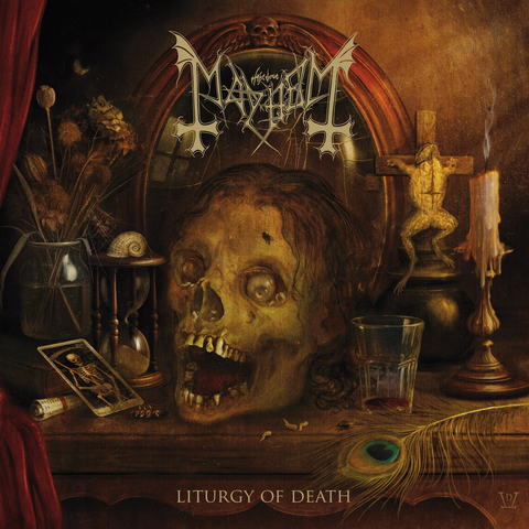 Cover of Mayhem's album Liturgy of Death.