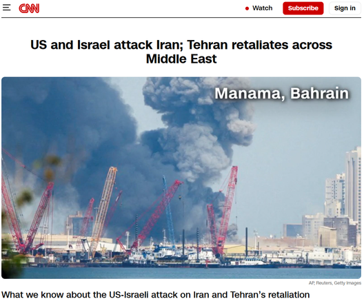 US and Israel attack Iran; Tehran retaliates across Middle East
Picture of Bahrain on fire
AP, Reuters, Getty Images
What we know about the US-Israeli attack on Iran and Tehran’s retaliation