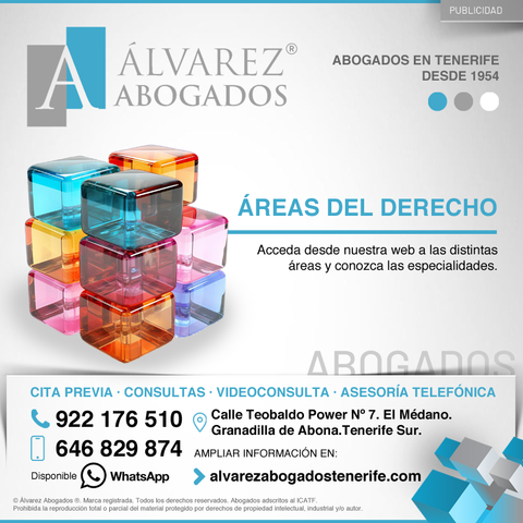 Conozca las áreas de nuestra especialidad. Acceda a las áreas del derecho y conozca nuestras ramas de especialidad. En Alvarez Abogados Tenerife gestionamos y asesoramos sobre las distintas áreas de actuación disponibles en nuestra página web. No lo dude y solicite información sin compromiso.
https://alvarezabogadostenerife.com/areas-derecho/
#alvarezabogados #abogados #Tenerife #derecho #legal #justicia